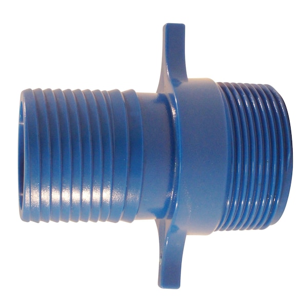 1-1/2 In. Polypropylene Blue Twister Insert X MPT